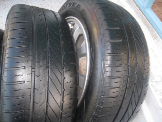 ขายล้อแม็ก Mitsubishi lanser EX 16"x6.5" 5รู114 et+46 + ยาง (081-3747940)