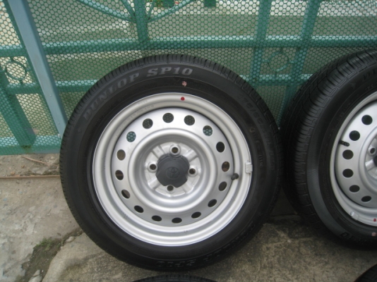 ขายกะทะล้อ Toyota vios ขอบ14 4รู100 +ยางปี13  (081-3747940)