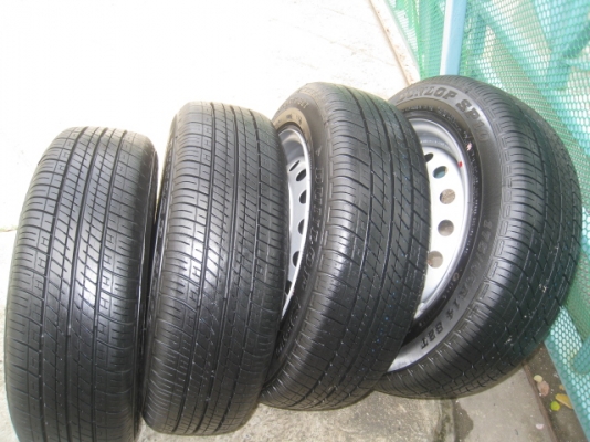 ขายกะทะล้อ Toyota vios ขอบ14 4รู100 +ยางปี13  (081-3747940)