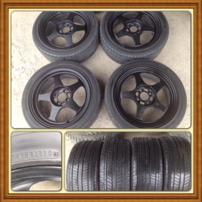 ขายแม็กซ์มือ2ขอบ16 Spoon (Rota) 4รู100 + ยางปี10 ราคา 9,900 บ.ถูก