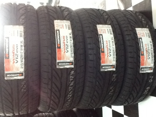 ยางHankook V12 215 45 r17 (11500) ชุด