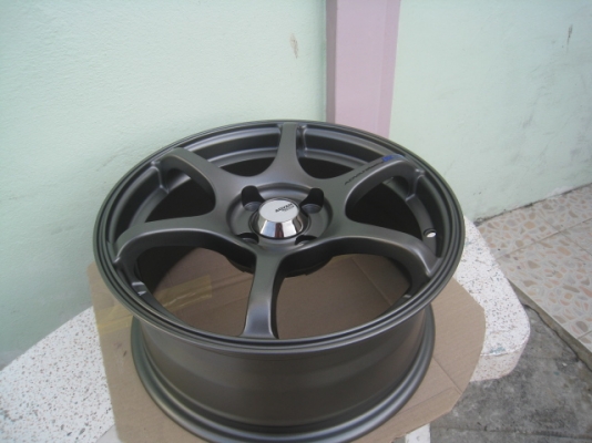 ขายล้อแม็กใหม่ Advan Racing RG3 15"x6.5" et38 4รู100 สีเทา ล้อใหม่ไม่เคยใช้งาน  (081-3747940)