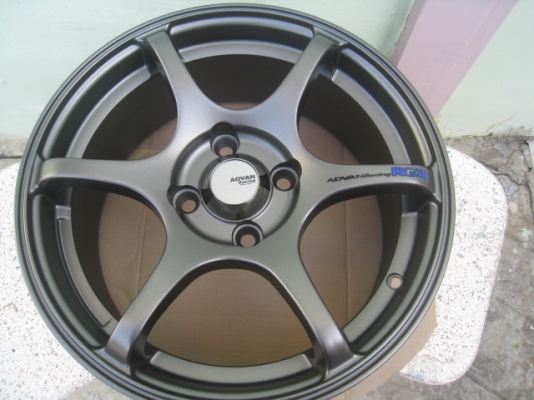 ขายล้อแม็กใหม่ Advan Racing RG3 15"x6.5" et38 4รู100 สีเทา ล้อใหม่ไม่เคยใช้งาน  (081-3747940)