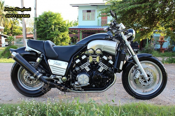 แม็กสิงห์บุรี//YAMAHA V-MAX 1200 CC ปี96 สภาพสวยมีท่อแต่งคู่ อินวอย+สรรพาสมิตร 89000 ด่วน