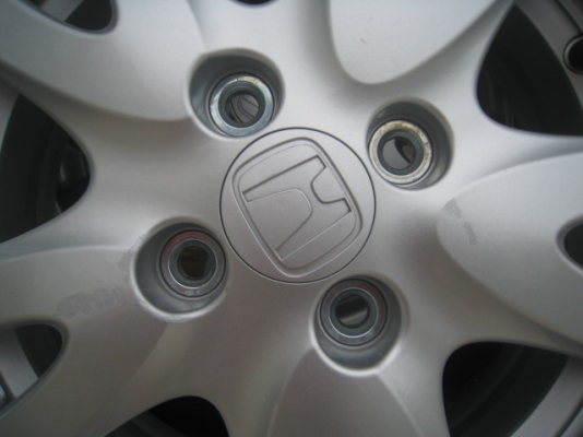 ขายล้อแม็ก Honda brio 14"x5" 4 รู100 et50+ ยางปี 12 (081-3747940)