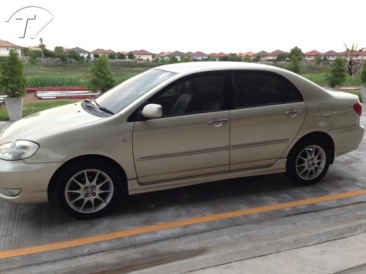 TOYOTA ALTIS 1.8 E ปี2005 สีบรอนซ์ทอง เกียร์ออโต้ รถเดิม ๆ ไม่ติดแก๊ส รถใช้น้อย ไม่มีชนไม่จมน้ำ DVD Bluetooth 2Airbag+ABS เบาะหนัง แอร์ดิจิตอล ก.พับไฟฟ้า รีโมท Max