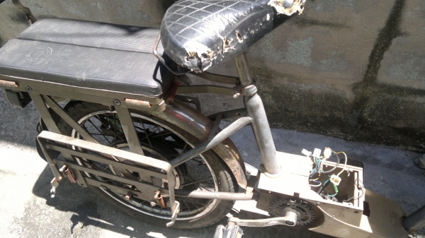 ขายจักรยานไฟฟ้าปั่นได้ขายเป็นอะไหล่พร้อมที่ซ้อนพับได้