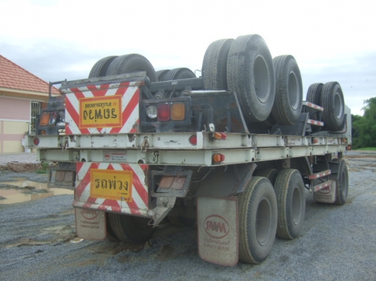 ขายลูกพ่วงสามมิตร พื้นเรียบ 3 เพลา