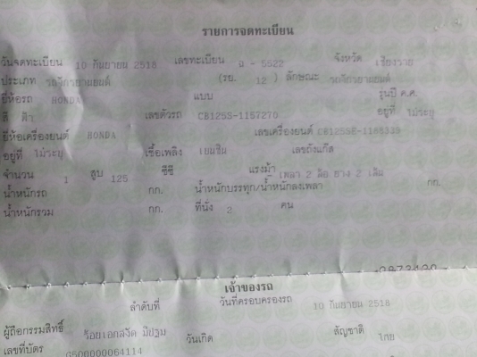 ลดสุดๆราคาไม่รวมส่งขาย CB125 ชุบทั้งคัน ทะเบียนพร้อมโอนไม่ขาดต่อ 26000 ลดสุดๆราคาไม่รวมส่งขาย CB125 ชุบทั้งคัน ทะเบียนพร้อมโอนไม่ขาดต่อ 26000