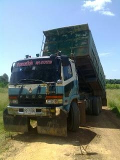 10 ล้อดัมพ์ Mitsubishi MA เปลี่ยนหัวเก๋ง 627 เครื่อง 6D16 Turbo