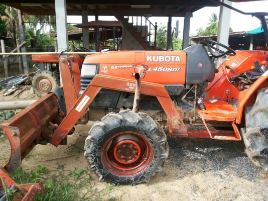 ปัญญาแทรคเตอร์มาแล้ว...จัดมาให้คับ คูโบต้า L4508 DI พร้อมใบมีด เดิมๆคับ พร้อมเล่มทะเบียน