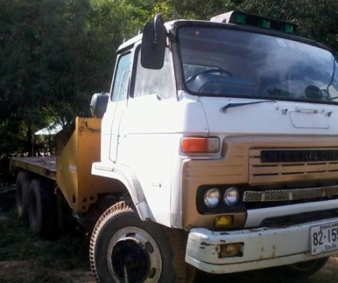 NISSAN UD 320 HP PE6 รถบรรทุก 10 ล้อหางปลาเพลาเดียว ใช้ลาก CAT 320 ได้เลยครับไม่มีปัญหา เครื่องแน่นแรงดี ภายในเก๋งคอนโซลสวยครบพร้อม พวงมาลัยเพาเวอร์ ระบบเบรคทริ๊ปฟี้ ช่วงล่างใหญ่คัชซีสวยมากๆครับ ยาง 10 เส้นสภาพดี 70\% พร้อมลากพร้อมใช้งาน เอกสารทะเบียนภาษีค