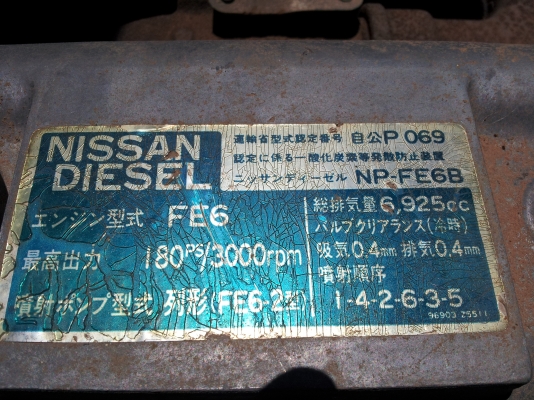 ขายรถหกล้อ NISSAN UD 185 สภาพดีพร้อมใช้งาน