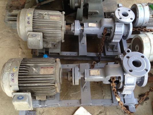 ขายปั้มน้ำหอยโข่ง ขนาด 10 HP. หัวปั้ม Ebara ใบพัดทองเหลือง สภาพดีพร้อมใช้งาน มี 2 ตัวครับ