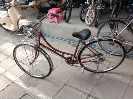 ถูกฝุดๆจักรยานแม่บ้านโบราณเบรกเหล็กตะกล้าสแตนเลสล้อก้อสแตนเลสสวยๆคับ