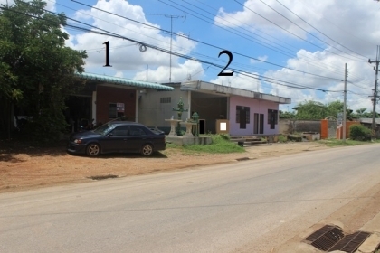 ขายที่ดินพร้อมบ้านจำนวน 2 แปลงติดถนนในวัฒนานคร สระแก้ว