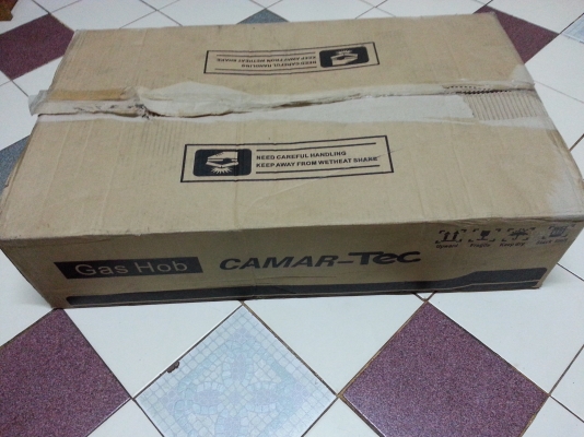 ขายเตาแก๊สเซรามิคกระจกดำของใหม่ยี่ห้อCAMAR-TECขนาด2หัวเตาราคาถูก