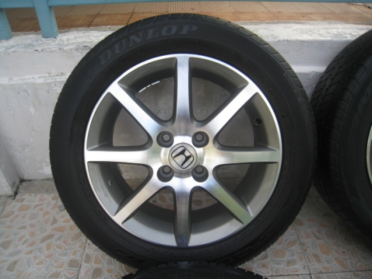 ขายล้อแม็ก Honda city 15"x6" et 53 4รู100 +ยางปี10  ล้อทำสีมาใหม่ครับ (081-3747940)