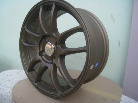 ขายล้อแม็กใหม่ W work emotion 15"x6.5" et38 4รู 100 สีน้ำตาลยิงทราย ล้อไม่เคยใช้งานครับ  (081-3747940)