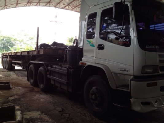 ขายด่วนdeca หัวลาก270หางสามเพลาพื้นเรียบ