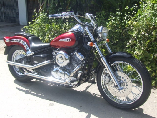 DRAGSTAR 400 CUSTOM y.99 เก็บงานใหม่ สีใหม่ทูโทน