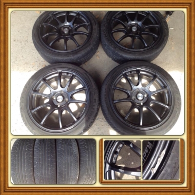 ขายแม็กมือ2ลาย Advan RZ ขอบ 17 4รู100 +ยางปี11 ราคา 11,900 บ ถูกๆๆ