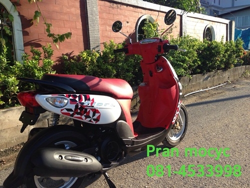 ขาย yamaha fiore สีขาวเเดงดำ ปี2556