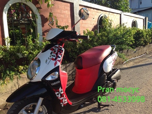ขาย yamaha fiore สีขาวเเดงดำ ปี2556