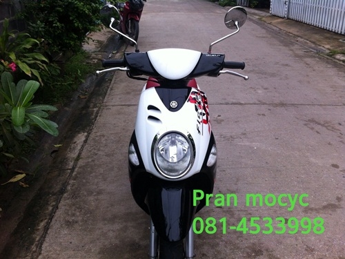 ขาย yamaha fiore สีขาวเเดงดำ ปี2556