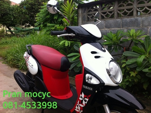 ขาย yamaha fiore สีขาวเเดงดำ ปี2556