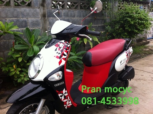 ขาย yamaha fiore สีขาวเเดงดำ ปี2556