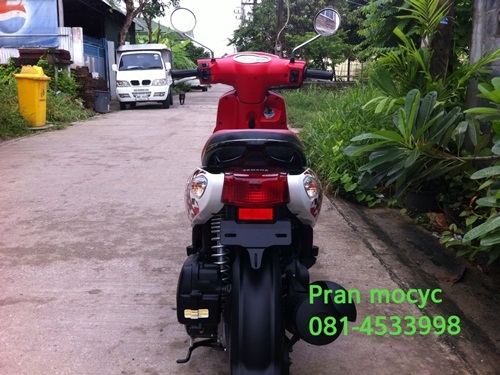 ขาย yamaha fiore สีขาวเเดงดำ ปี2556