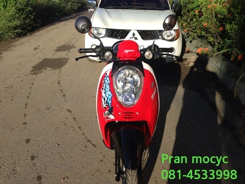 ขาย honda scoopy-i สีเเดงดำ ปี2555