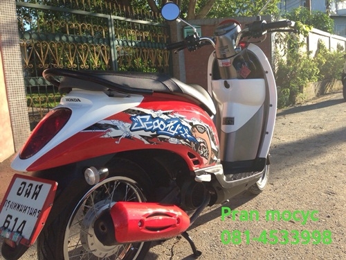 ขาย honda scoopy-i สีเเดงดำ ปี2555