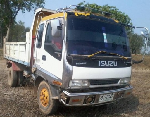 ISUZU DECA 195 HP 6HE1 หกล้อดั๊มพ์ กระบะดั๊มพ์เหล็ก 6 ตันความยาว 3.60 เมตรสภาพดีไม่มีผุกร่อน เครื่องแห้งแรงดี ภายในเก๋งคอนโซลสวยครบ แอร์ พวงมาลัยเพาเวอร์ กระจกไฟฟ้า ระบบเบรคทริ๊ปฟี้ ช่วงล่างใหญ่คัชซีไม่มีดาม ยาง 8.25 ขอบ 16 สภาพดี 70\% พร้อมบรรทุกพร้อมใช้ง