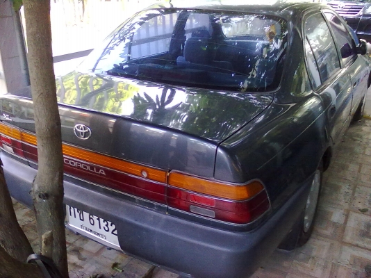 TOYOTA COROLLA รุ่น 1300 คาบู เกียร์ธรรมดา สีเทา คุณเล็ก 081-2862861