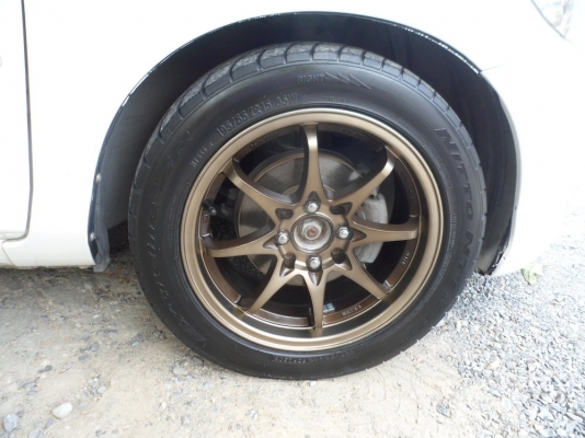 ขายCE28กว้าง6.5,ET40+ยางNITTO555 spec195/55/15