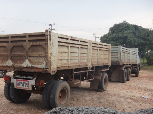 ขายด่วน รถสิบล้อสองเพลาดั้มพ์  พ่วง-ลูก  HINO  FM  2K สมอเงิน  สภาพดีมาก