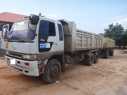 ขายด่วน รถสิบล้อสองเพลาดั้มพ์  พ่วง-ลูก  HINO  FM  2K สมอเงิน  สภาพดีมาก