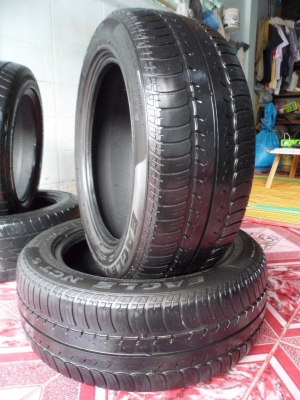ขายยางgoodyear.EAGLE.NTC5 195/55/15มีริมการ์ด ดอกเยอะ2เส้น สวยๆ