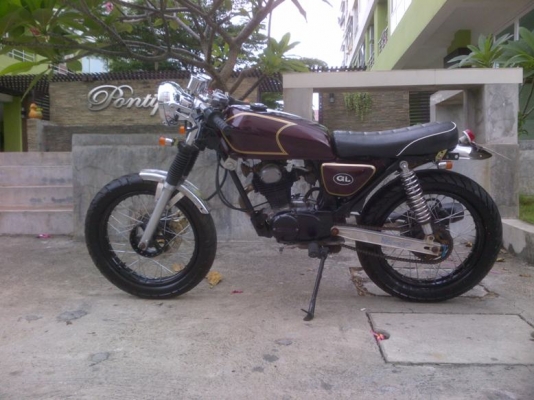 ขายHONDA GL125 Cafe Racer ทะเบียนเต็มหมด2556 เอี่ยมๆ