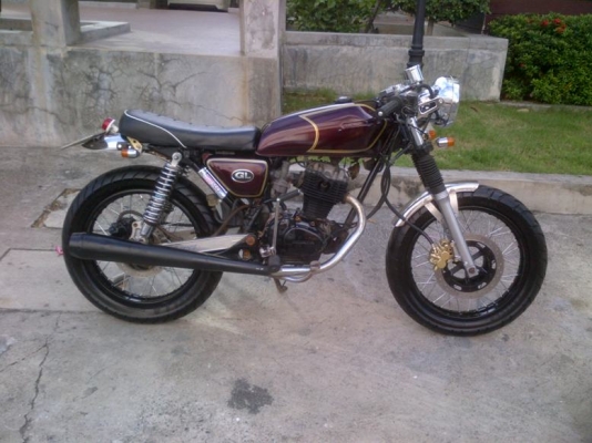 ขายHONDA GL125 Cafe Racer ทะเบียนเต็มหมด2556 เตรียมออกทริปหน้าหนาวได้เลย