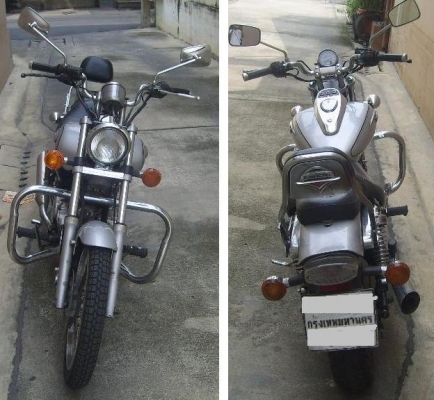 ขายKawasaki Boss 175cc สีเทา จดทะเบียนปี43  พรบ.หมด เม.ย.56