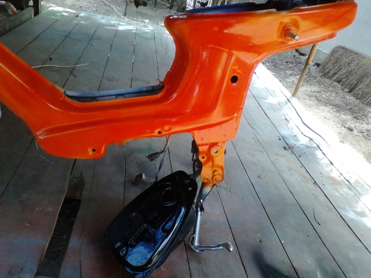 ชาลีประกอบใหม่ วางเครื่องมังกี้ 110 ซีซี ครัชมือ สตาทมือ มีอินวอย