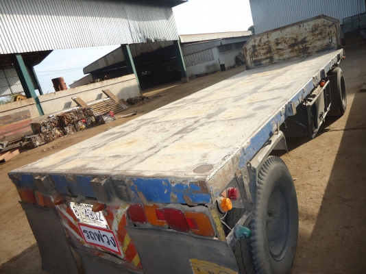 ขายลูกพ่วง กระบะบรรทุก(พื้นเรียบ) 2 เพลา ยาว 6 เมตร 80 อู่ไทยเทเลอร์