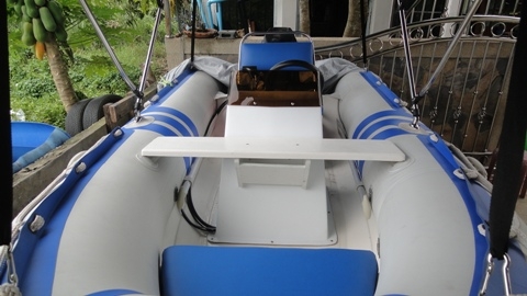 ขายเรือยางท้องไฟเบอร์ เครื่องTohatsu 30 พร้อมใช้