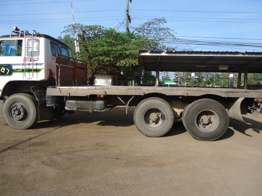 ขายรถพ่วง(พื้นเรียบ)HINO227 เครื่องEK100 2 เพลา ยางเต็ม เดิม ๆ ทะเบียนพร้อม