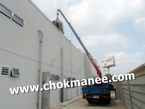 รถบรรทุกติดเครน มีป๊อกเก็ตเทปูน ให้เช่า