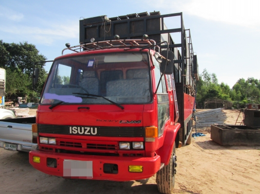 สิบล้อ หัวยาว เปลี่ยนหัวร็อคกี้ เครือง6BD1 กระบะคอกเหล็กยาว ลงเล่มเเล้ว