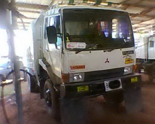 ขายรถ 10 ล้อ 2 เพลา กระบะเหล็กดั้มดิน MITSUBISHI FN527M-TF 6D16 สภาพสวย พร้อมใช้